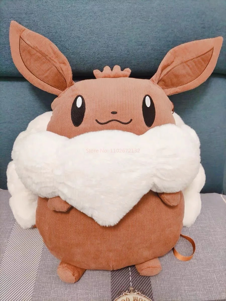Eevee Plush Backpack – Adorable Pokémon Cosplay Bag - Image 5