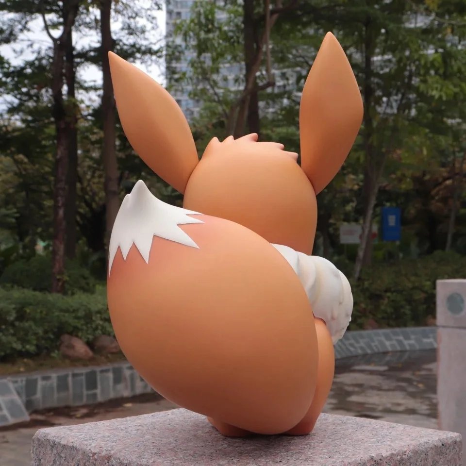 Kawaii Cartoon Doll Anime Pokemon Big Size 1:1 Eevee Action Figure Model Doll Collection Desk Decoration Statue Ornament Toys Kawaii Cartoon Doll Anime Pokemon Big Size 1:1 Eevee Action Figure Model Doll Collection Desk Decoration Statue Ornament Toys