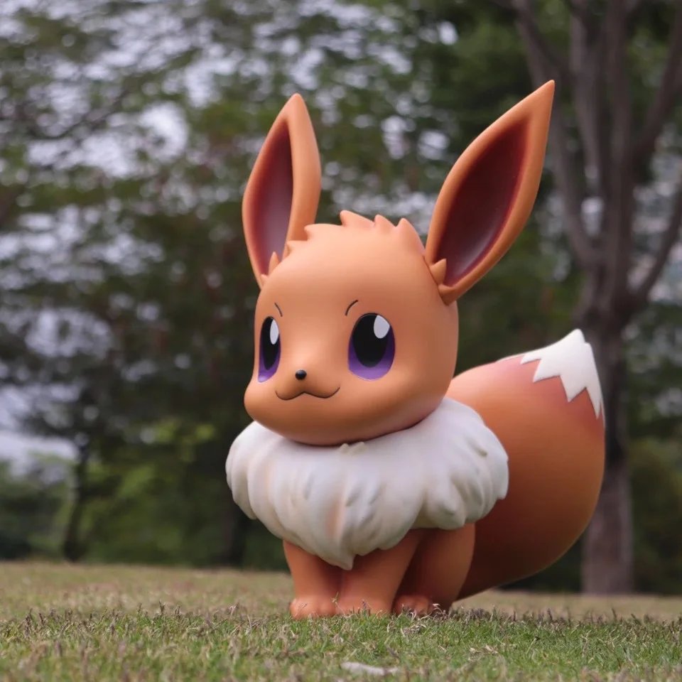 Kawaii Cartoon Doll Anime Pokemon Big Size 1:1 Eevee Action Figure Model Doll Collection Desk Decoration Statue Ornament Toys Kawaii Cartoon Doll Anime Pokemon Big Size 1:1 Eevee Action Figure Model Doll Collection Desk Decoration Statue Ornament Toys