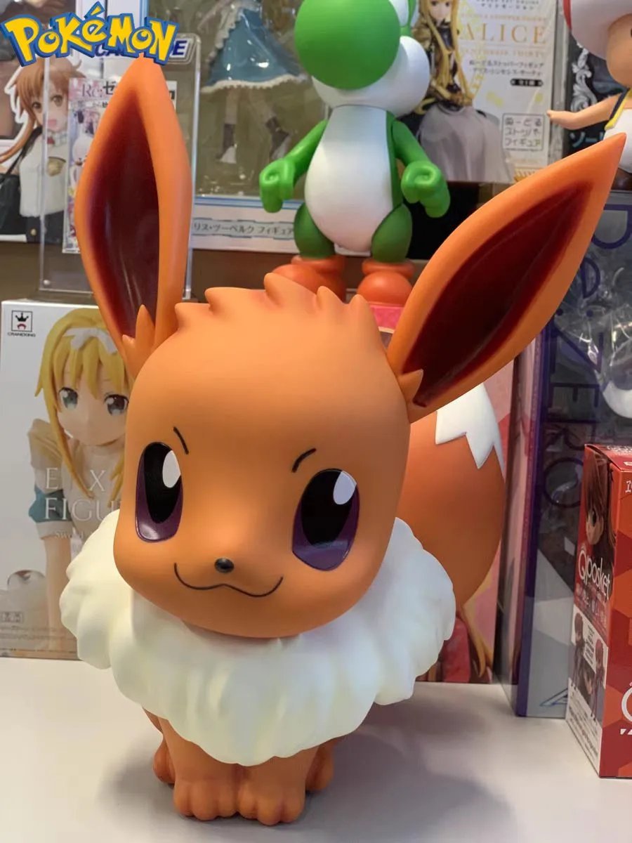 Kawaii Cartoon Doll Anime Pokemon Big Size 1:1 Eevee Action Figure Model Doll Collection Desk Decoration Statue Ornament Toys Kawaii Cartoon Doll Anime Pokemon Big Size 1:1 Eevee Action Figure Model Doll Collection Desk Decoration Statue Ornament Toys