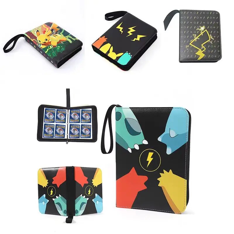PTCG Pokemon Card Book Card Album Gameboy 9 Cells Large Capacity 50 Transparent Inner Pages Jigglypuff Mewtwo Charizard Wave 5