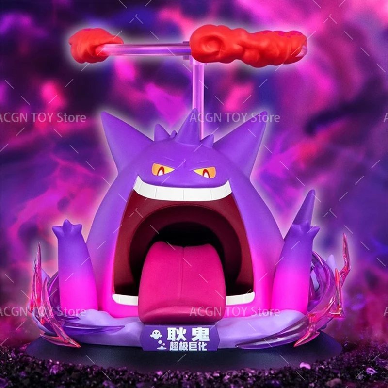 New 2 Styles Original TOMY Pokemon Figure Gigantamax Pikachu Gigantamax Gengar Anime Action PVC Model Girls Doll Collection Toys