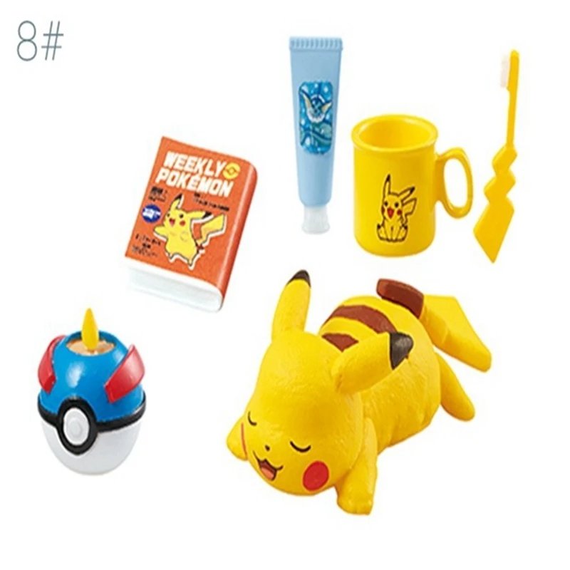Pokemon Gashapon Capsule Toy Pikachu Room Elf Model Toys Mini Furniture Table Miniature Scene Ornaments Models Decoratoion Gifts