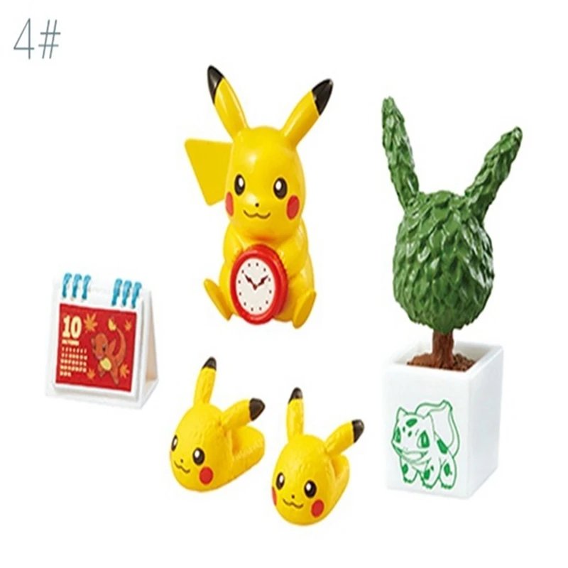 Pokemon Gashapon Capsule Toy Pikachu Room Elf Model Toys Mini Furniture Table Miniature Scene Ornaments Models Decoratoion Gifts
