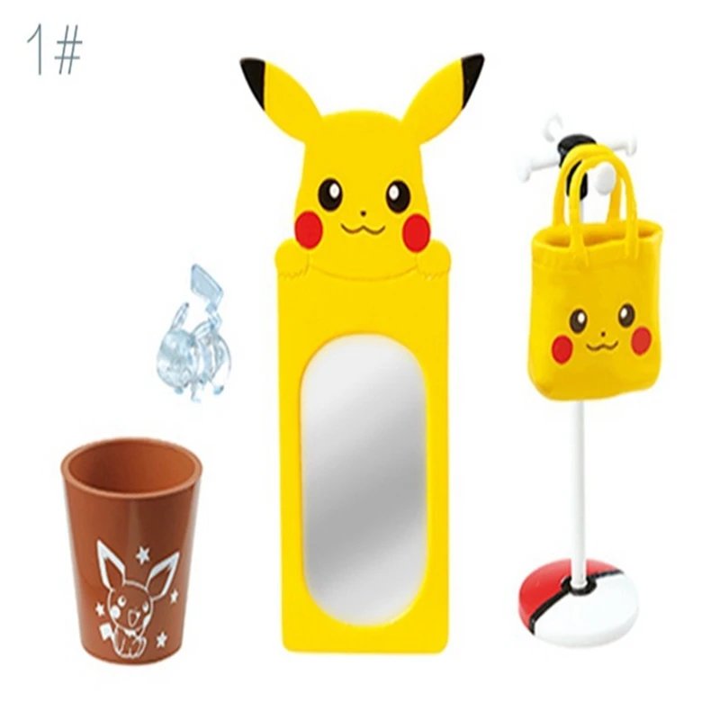 Pokemon Gashapon Capsule Toy Pikachu Room Elf Model Toys Mini Furniture Table Miniature Scene Ornaments Models Decoratoion Gifts