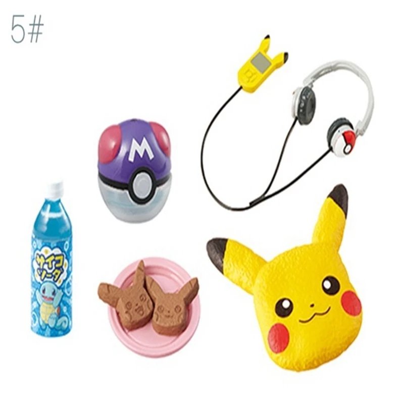 Pokemon Gashapon Capsule Toy Pikachu Room Elf Model Toys Mini Furniture Table Miniature Scene Ornaments Models Decoratoion Gifts