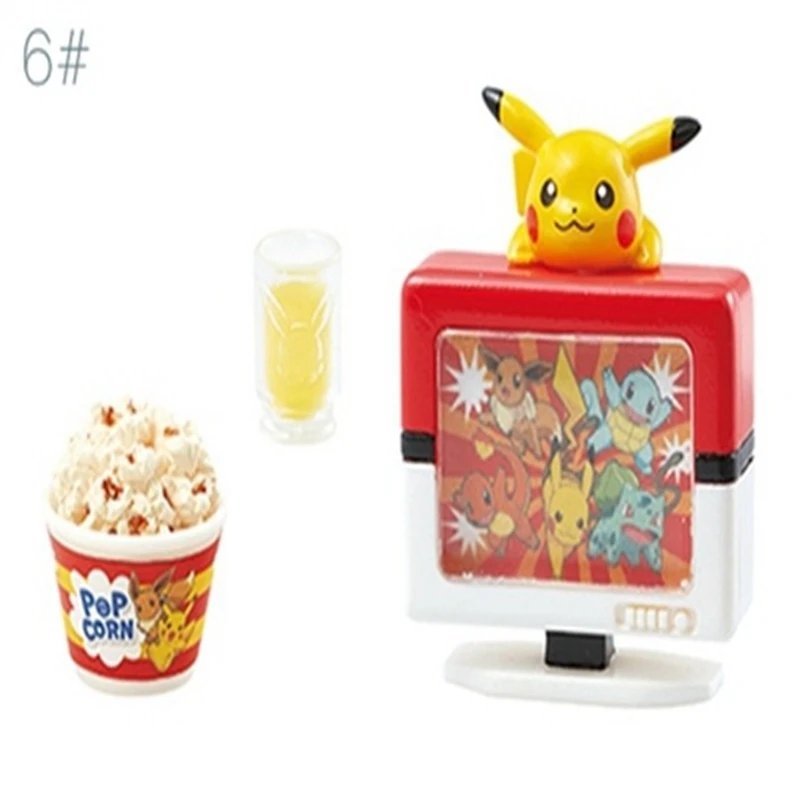 Pokemon Gashapon Capsule Toy Pikachu Room Elf Model Toys Mini Furniture Table Miniature Scene Ornaments Models Decoratoion Gifts