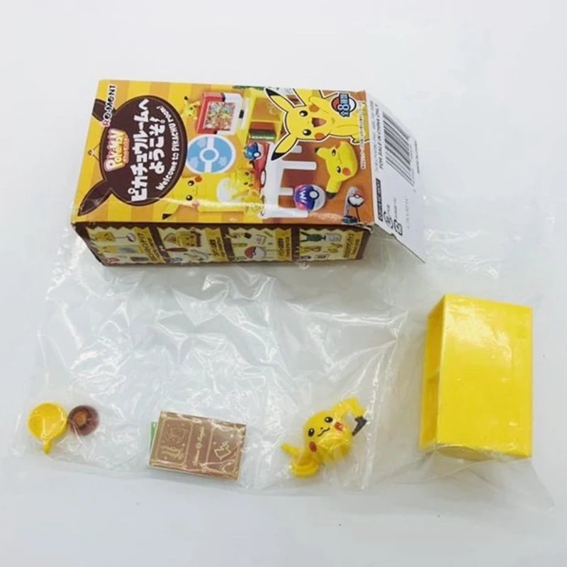 Pokemon Gashapon Capsule Toy Pikachu Room Elf Model Toys Mini Furniture Table Miniature Scene Ornaments Models Decoratoion Gifts