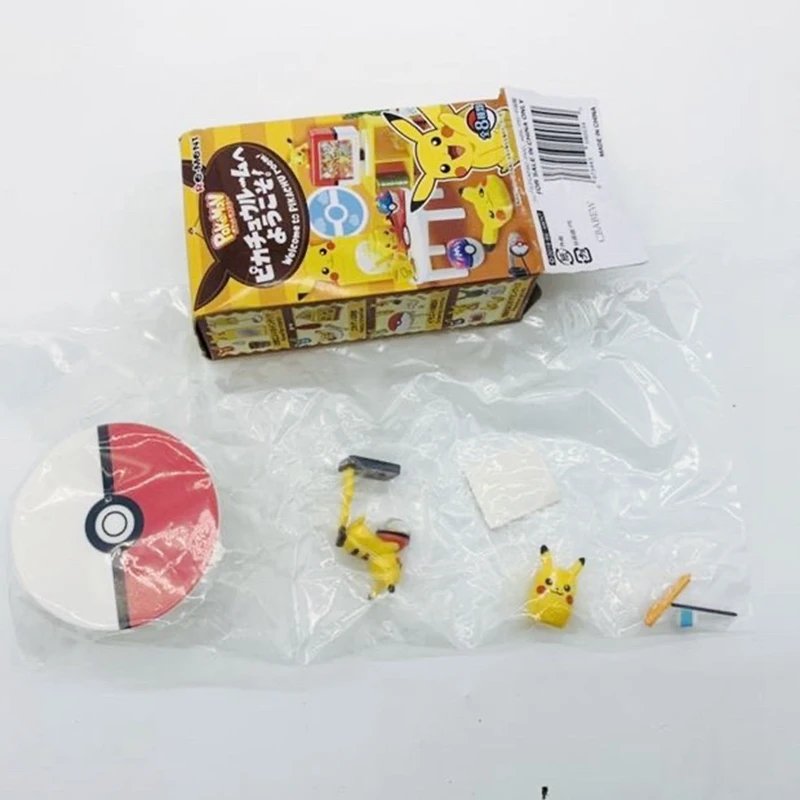 Pokemon Gashapon Capsule Toy Pikachu Room Elf Model Toys Mini Furniture Table Miniature Scene Ornaments Models Decoratoion Gifts