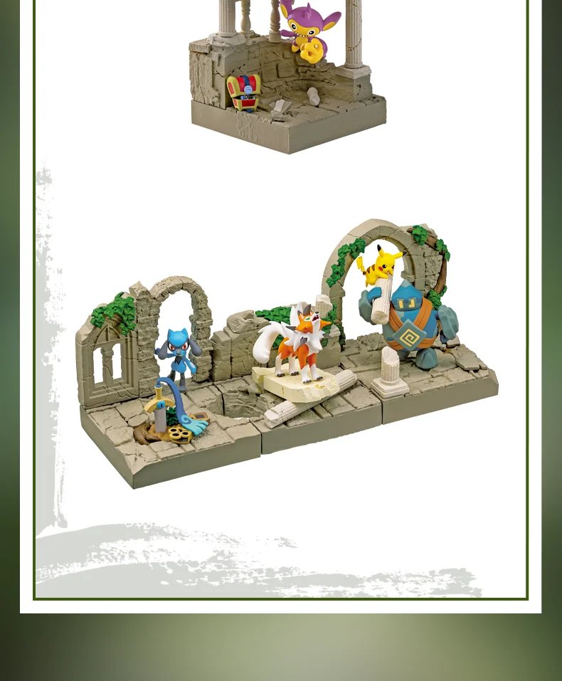 Pokemon Blind Box Dratini Model Gimmighoul Riolu Ancient City Ruins Series Small Size Assembly Figure Ornaments Childrens Toys Pokemon Blind Box Dratini Model Gimmighoul Riolu Ancient City Ruins Series Small Size Assembly Figure Ornaments Childrens Toys
