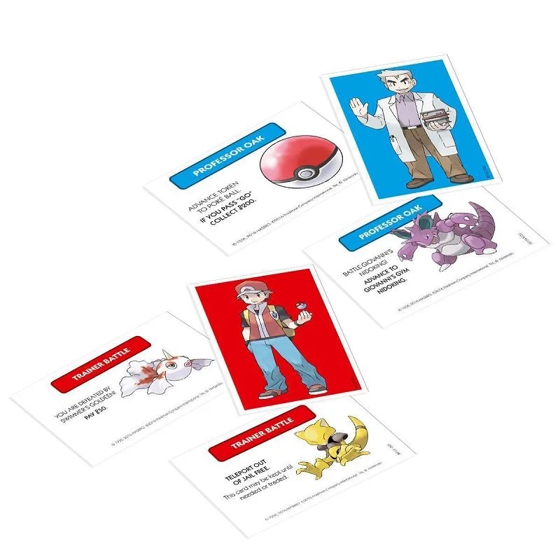 Pokemon MONOPOLY board game Johto and Kanto Edition English English Version Family Party Game Toy Children's Gift Pokemon MONOPOLY board game Johto and Kanto Edition English English Version Family Party Game Toy Children's Gift