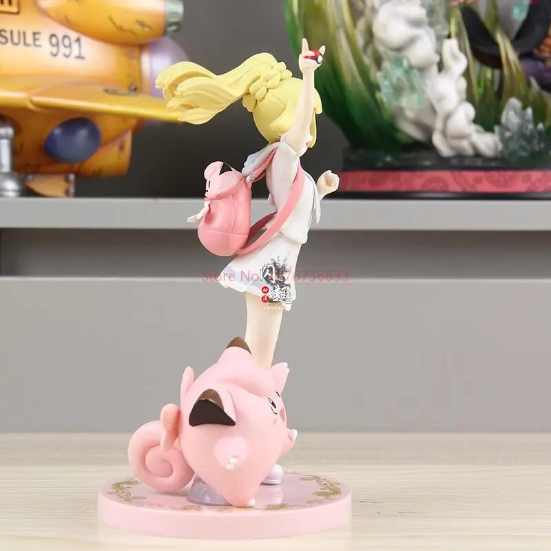 Pokemon Sun And Moon Lillie Clefairy May Mudkip Action Figurine Model Collection Pvc Statue Doll Model Cute Toys Gifts