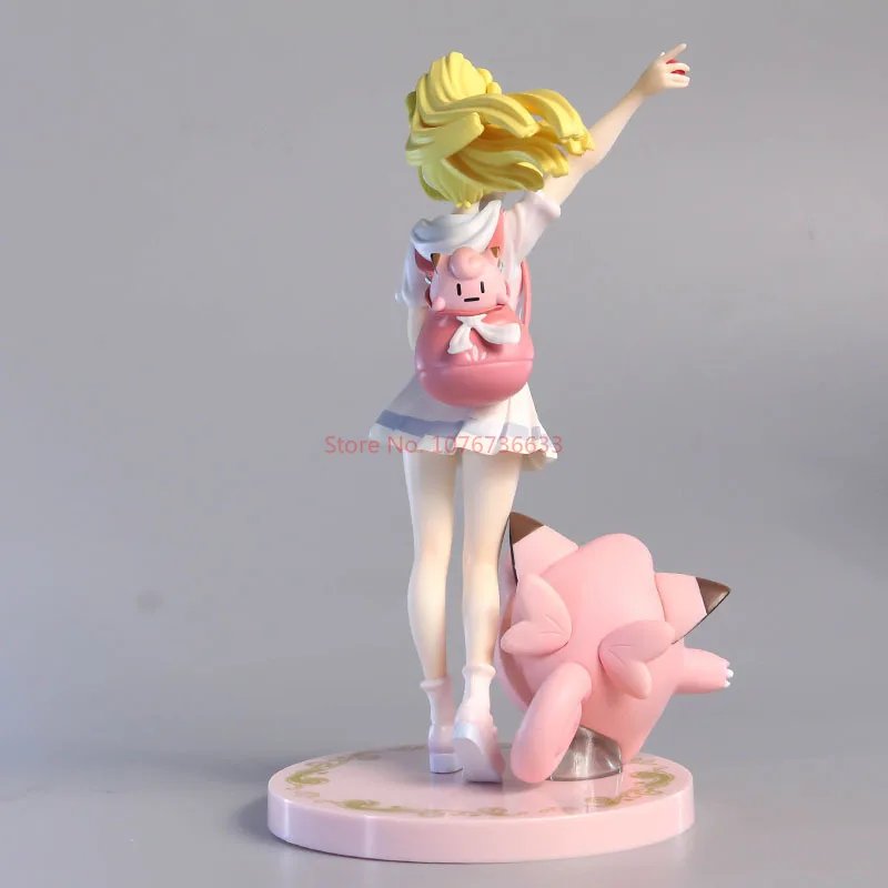 Pokemon Sun And Moon Lillie Clefairy May Mudkip Action Figurine Model Collection Pvc Statue Doll Model Cute Toys Gifts