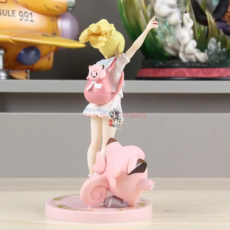 Pokemon Sun And Moon Lillie Clefairy May Mudkip Action Figurine Model Collection Pvc Statue Doll Model Cute Toys Gifts