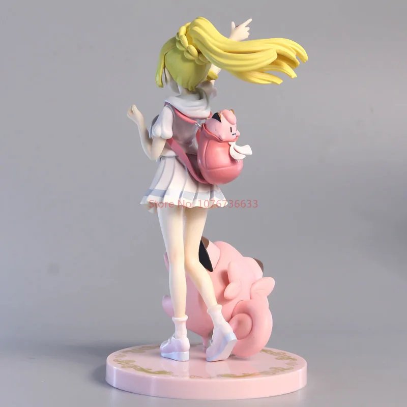Pokemon Sun And Moon Lillie Clefairy May Mudkip Action Figurine Model Collection Pvc Statue Doll Model Cute Toys Gifts