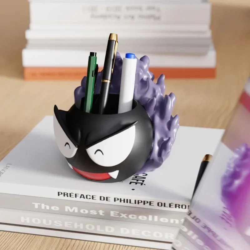 Anime pen container inspired by Gastly for stylish stationery storage