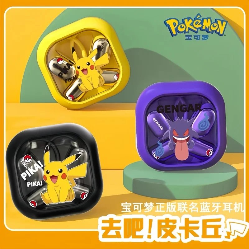 Wireless Bluetooth Headset | Ear-Hook Bone Conduction – Pikachu Design