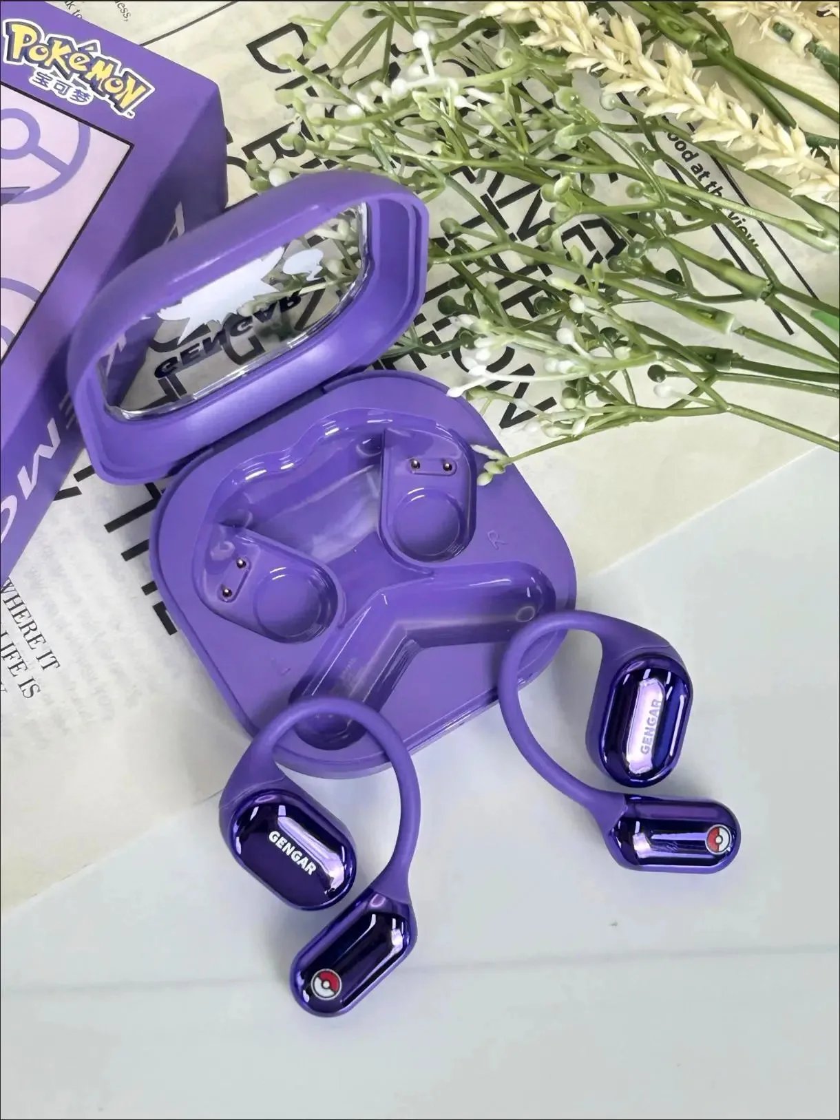 Packaging detail of Pikachu-themed Ear-Hook Bone Conduction Wireless Bluetooth Headset