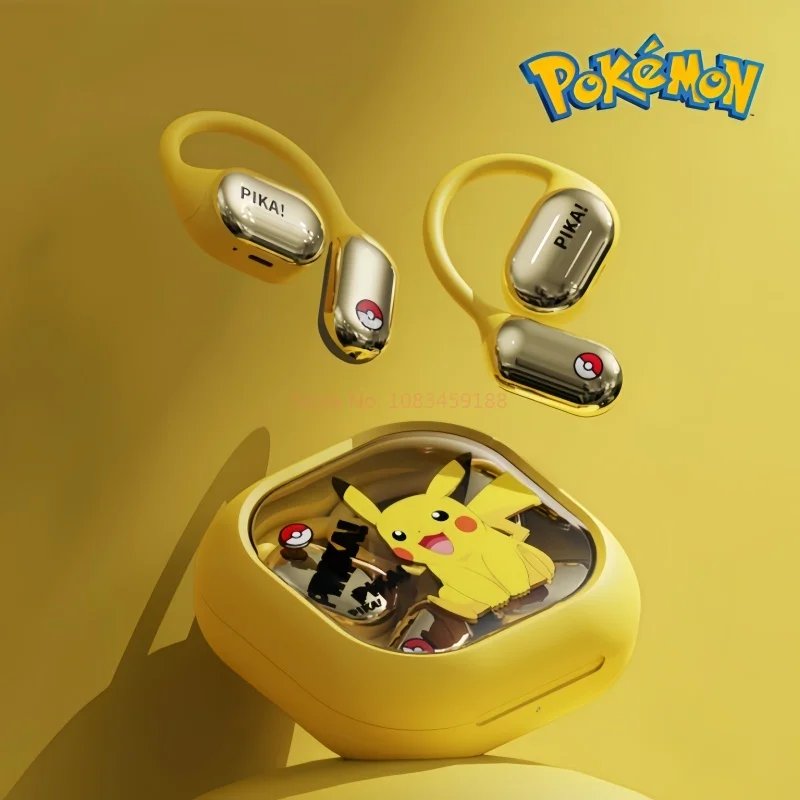 Wireless Bluetooth Headset | Ear-Hook Bone Conduction – Pikachu Design - Image 5