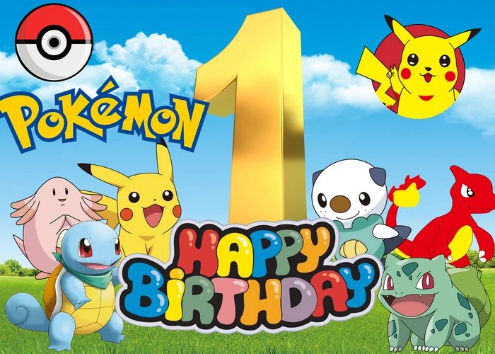 Engaging wall decoration for Pokémon-themed events