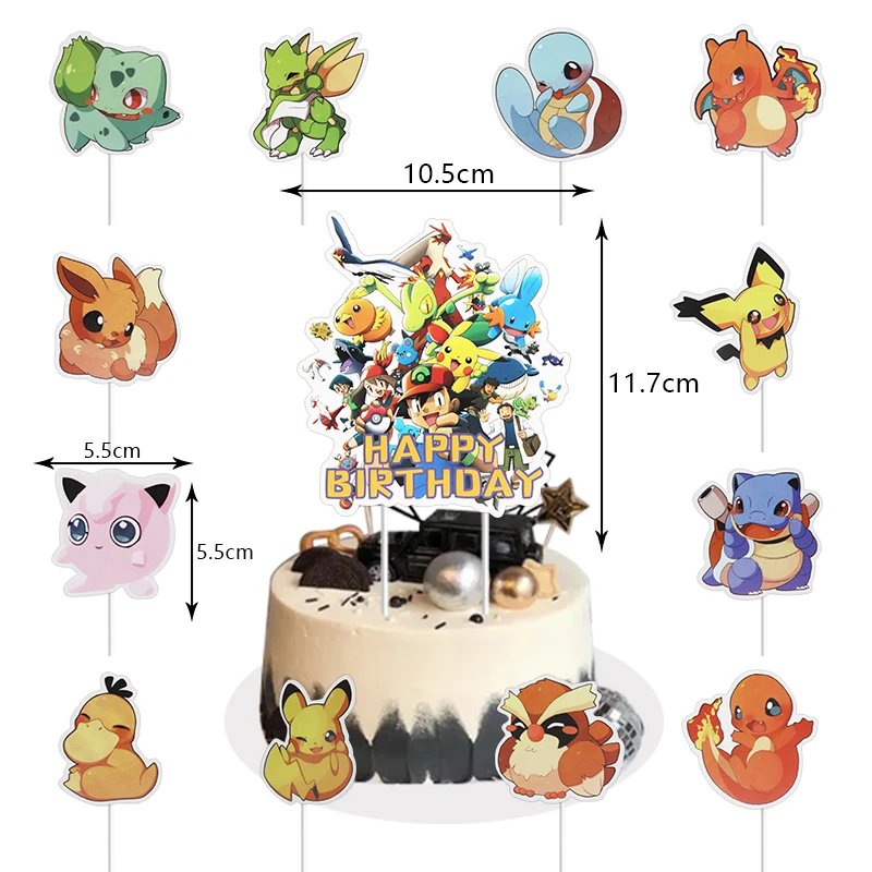 CupCakeTopperA-13pcs