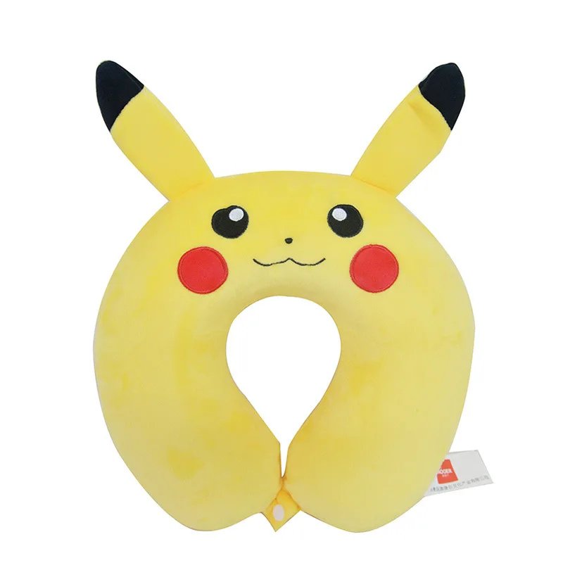 Pokemon Pikachu Neck Pillow Neck Pillow With Cap Traveling Car Home Office Travel Neck Flight Pillow