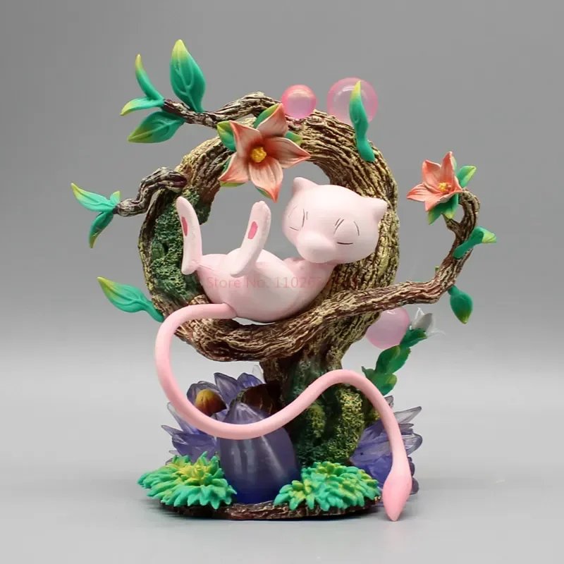 Pokémon anime collectible figure Mew with glowing effect