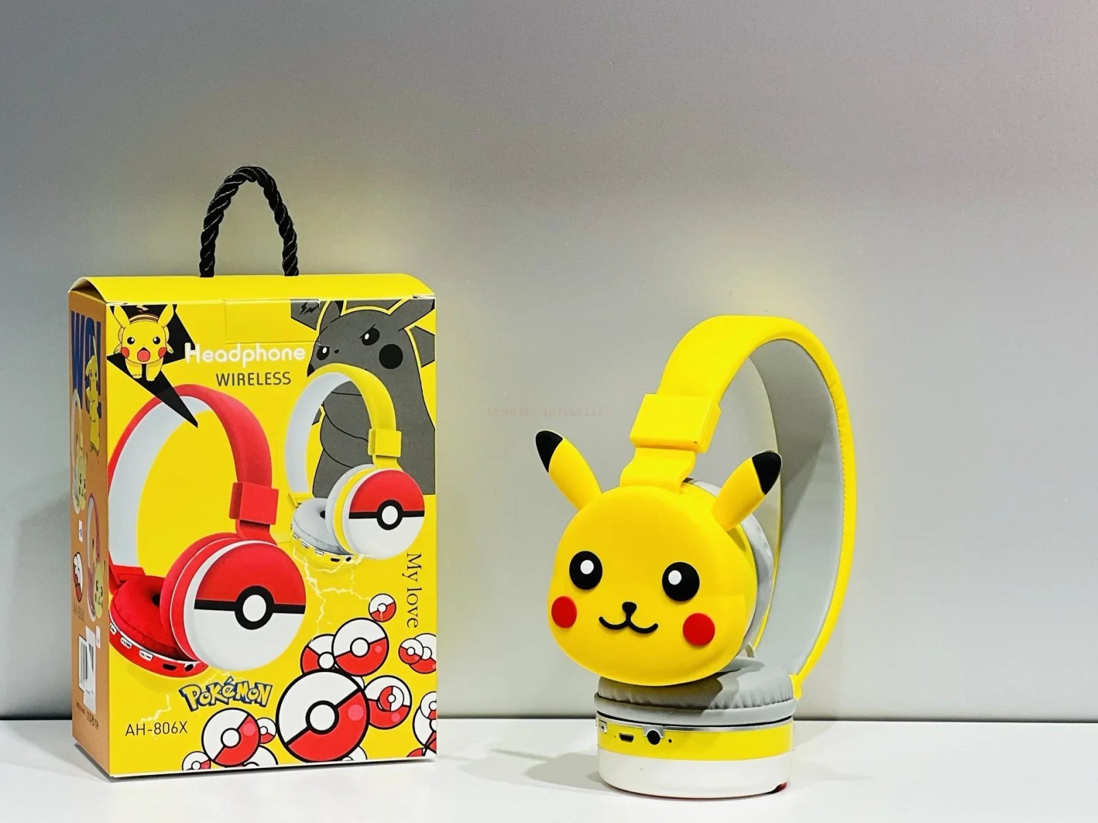 Pokémon Pikachu Bluetooth Headphones with noise cancelling feature
