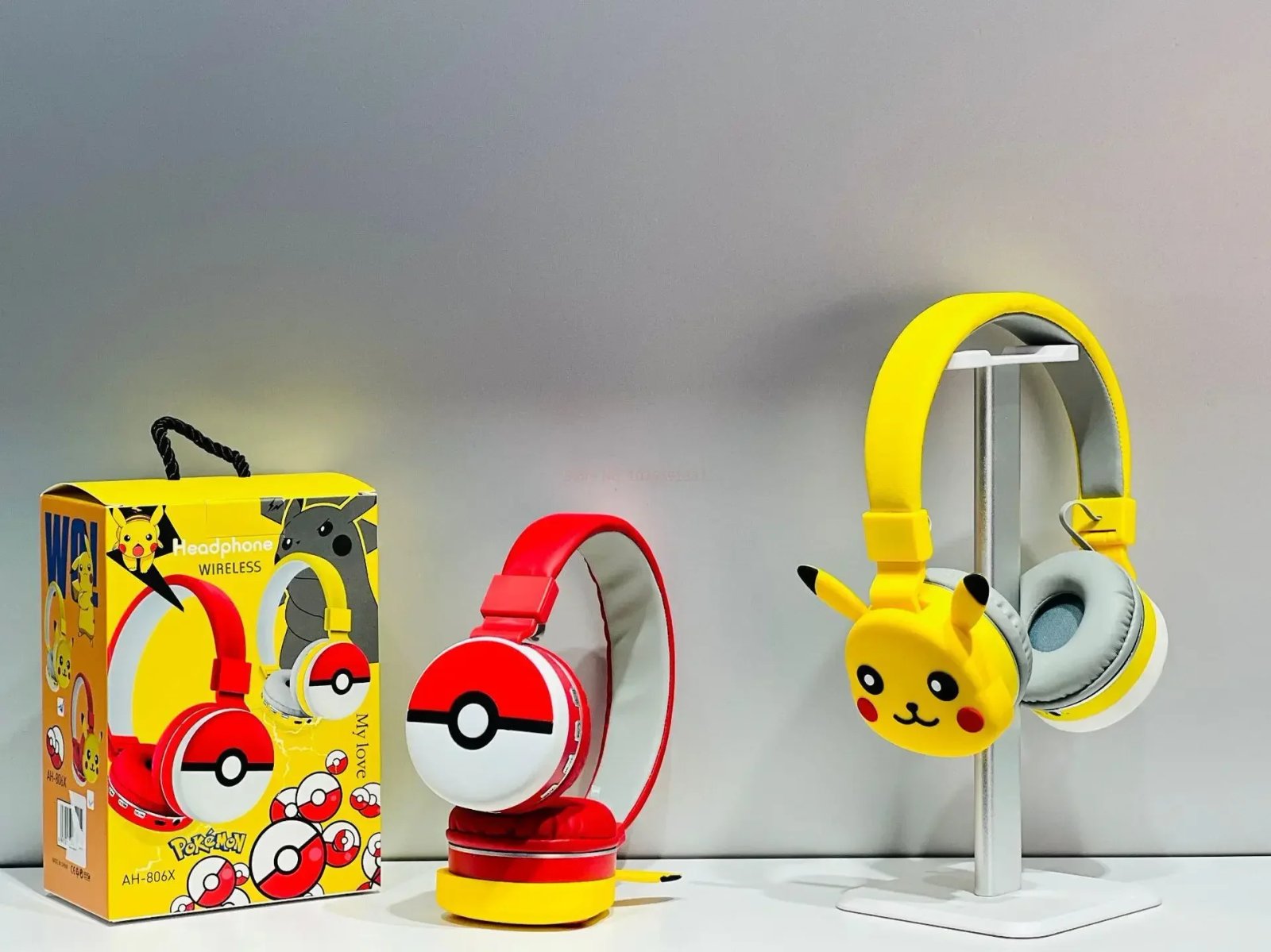 Comfortable Pokémon-themed Pikachu Wireless Bluetooth Headphones