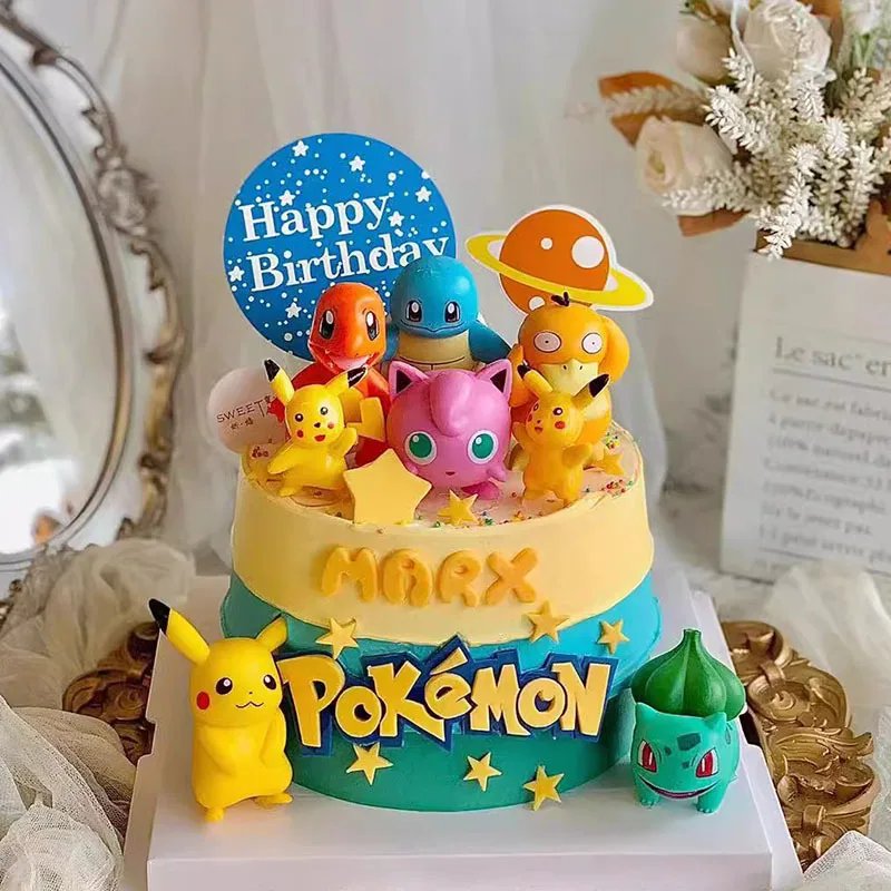 Cute Pokémon Cake Topper Set with vinyl figures - Image 8