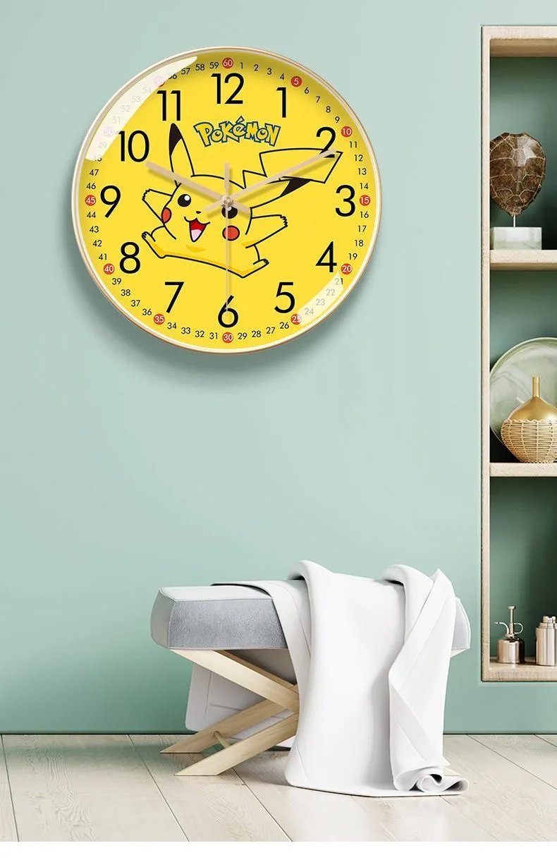 Adorable Pikachu Wall Clock for kids’ rooms