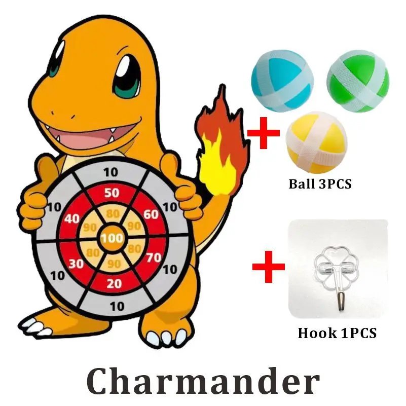 Pokémon Dart Board featuring Pikachu and Squirtle