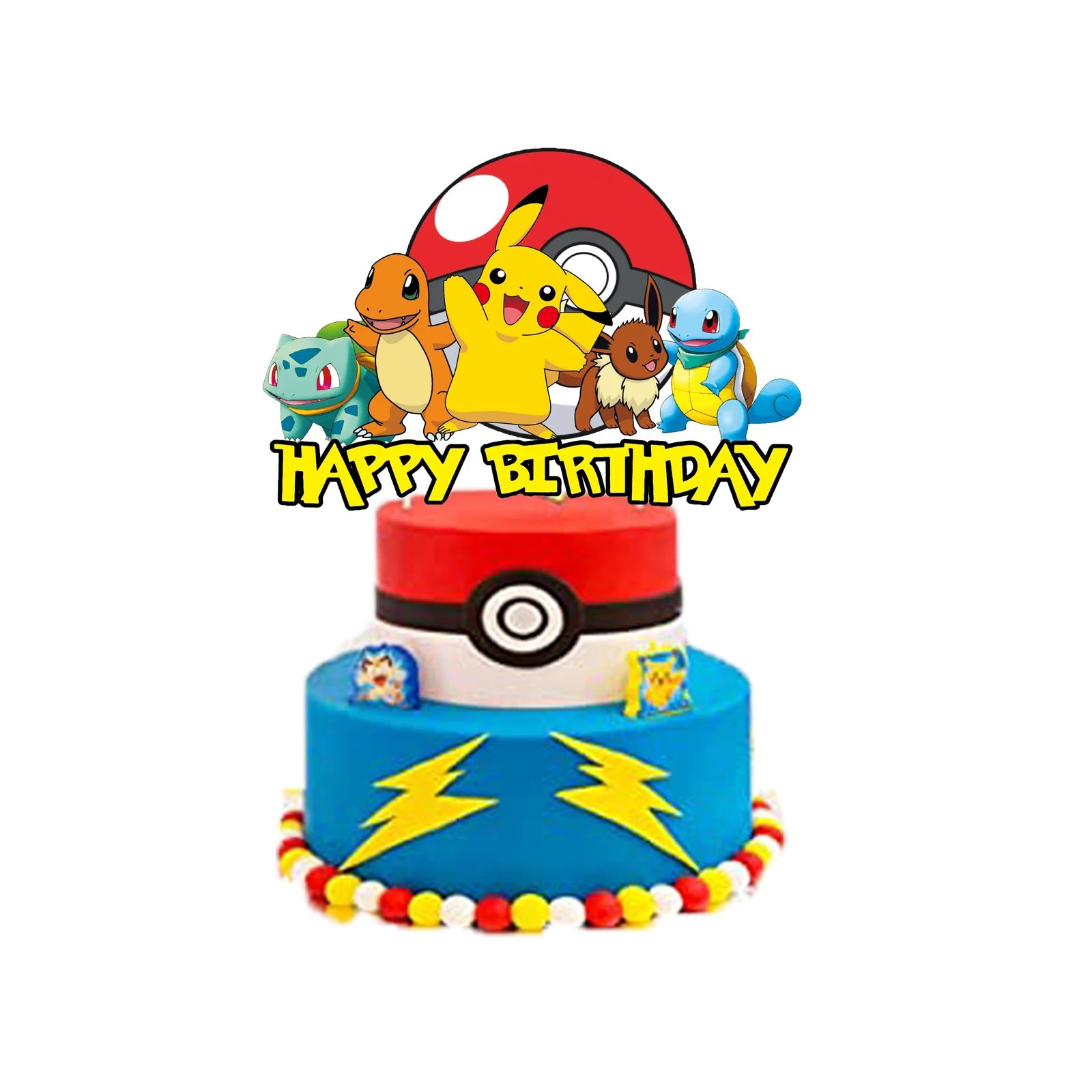 Fun cupcake toppers featuring Pokémon characters