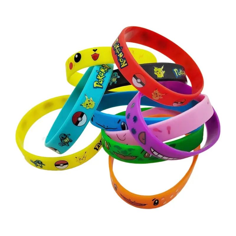 Pokemon Bracelet Anime Figure High-quality silicone wristband for Pokémon fans