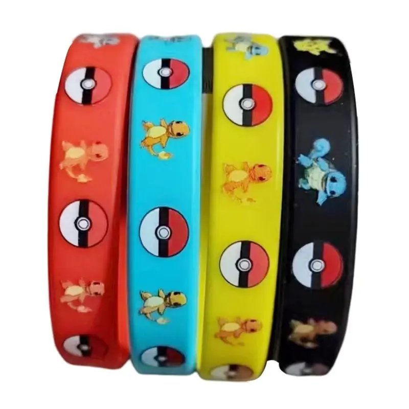 Pokemon Bracelet Anime Figure Colorful Pokémon wristband with fun character design