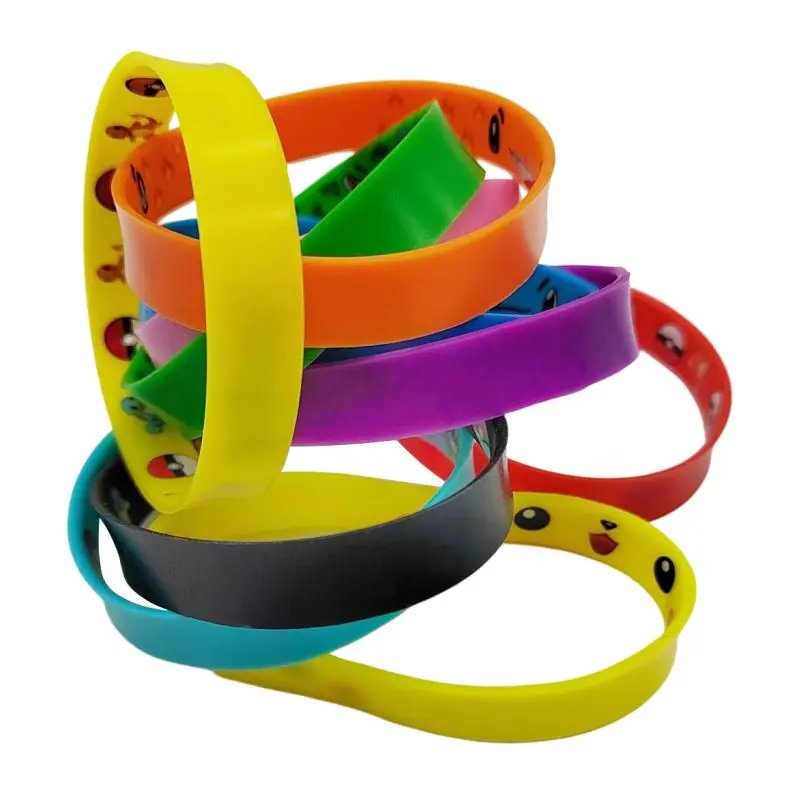 Pokemon Bracelet Anime Figure Fun and colorful Pokémon silicone bracelet design