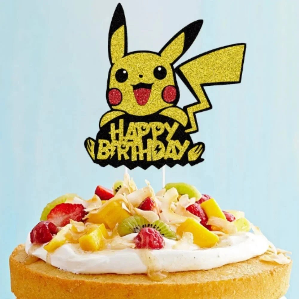 Playful Pokémon Birthday Cake Topper for festive events
